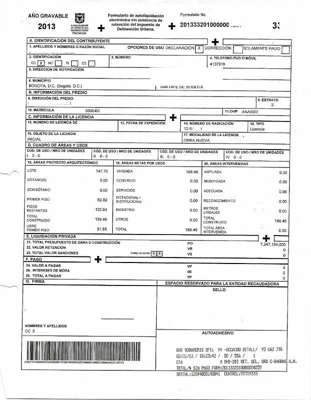Recibo De Pago Impuesto De Carro | eregulations bogot 225 Recibo De Pago Impuesto De Carro | eregulations bogot 225